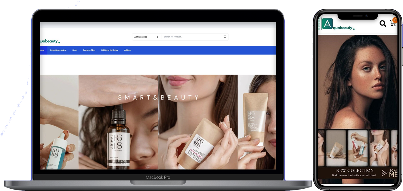 Creare magazin online Brasov 3 Magazin online Aquabeauty realizat în WordPress și WooCommerce