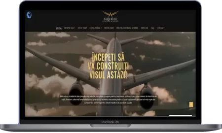 Website pentru academie de consultanță și recrutare &icirc;n aviație